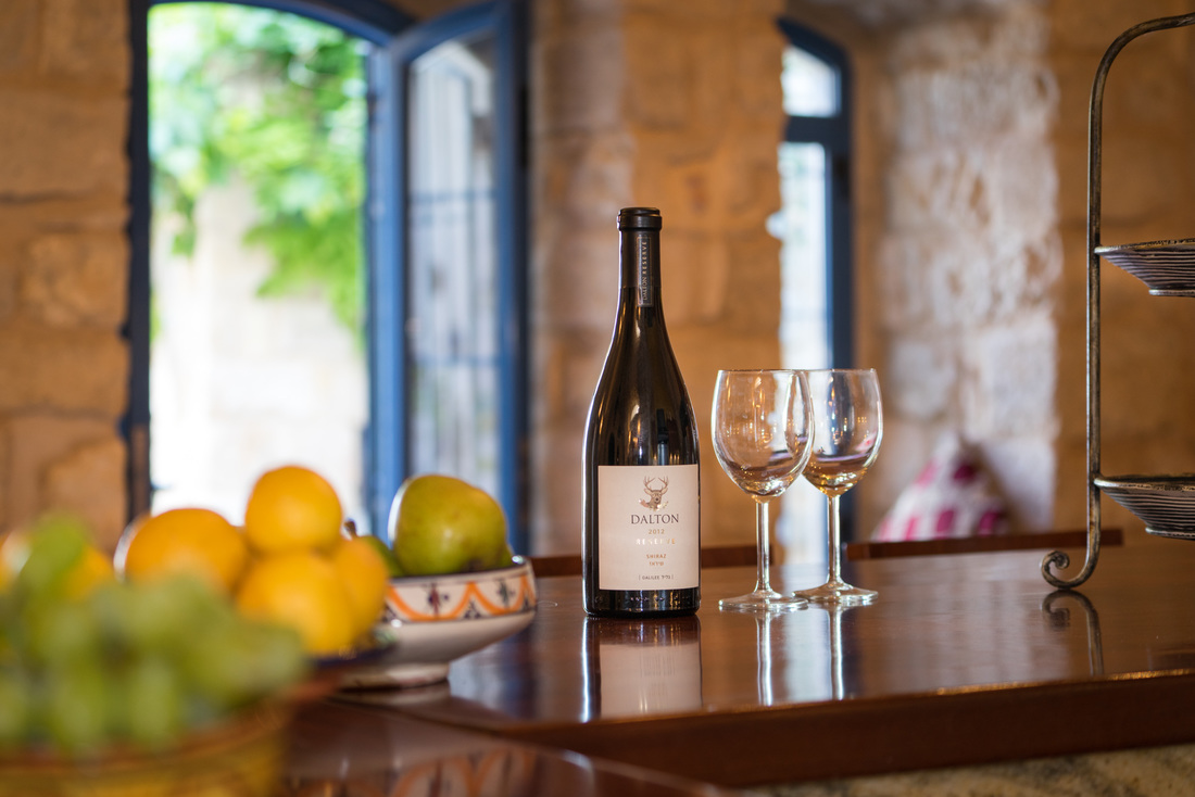 Guests at Villa Tiferet in Safed receive a bottle of wine on arrival. 