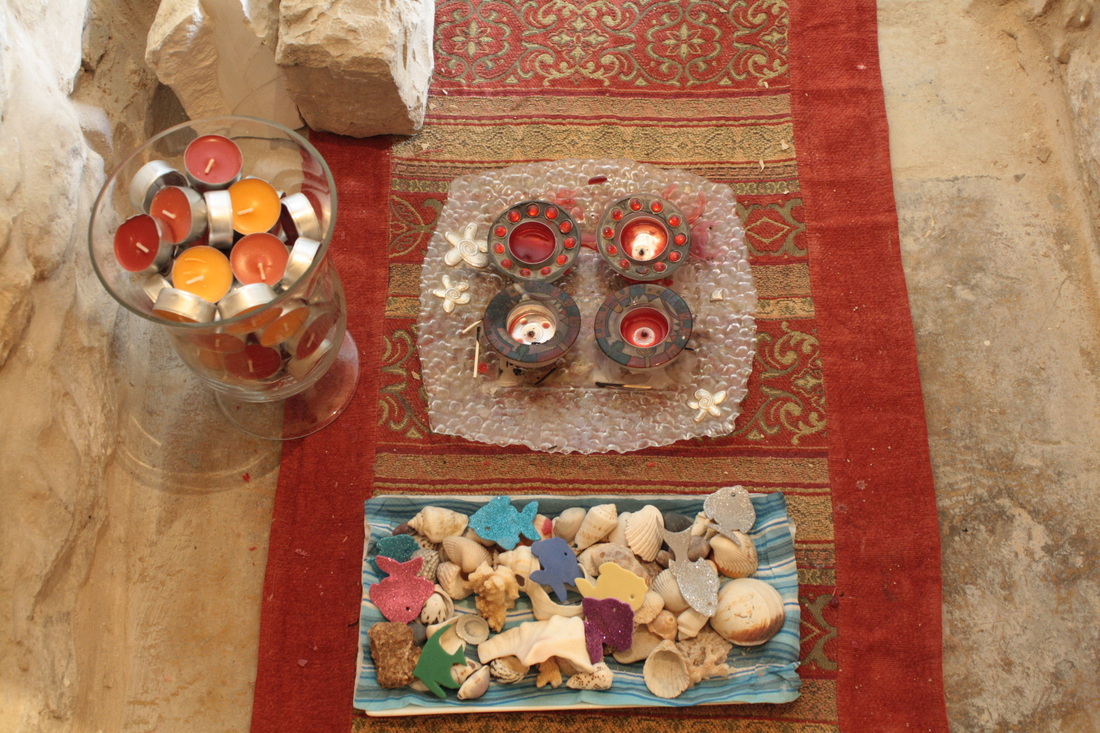 Light your Shabbat candles under an elegant stone  arch at Villa Tiferet in Safed.